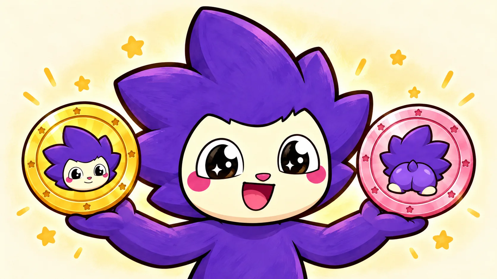 chog dealer with two coins